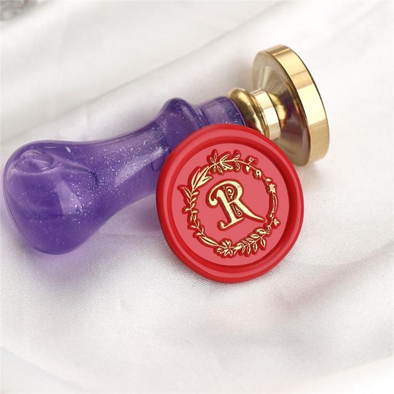 Capital A Sealing Wax Stamp Letter Series Wax Seal Stamp for Cards Scrapbooking Wedding Invitations Metal Seal Stamp