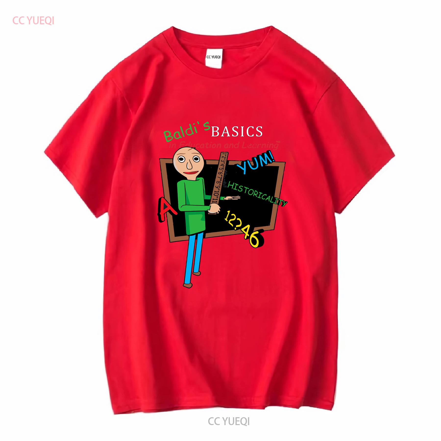

Винтажная футболка Baldi s Baldi s Basics Удивленный Любитель Видеоигр Для Геймеров Смешной Момент с длинным или коротким рукавом винтажный Стиранный S