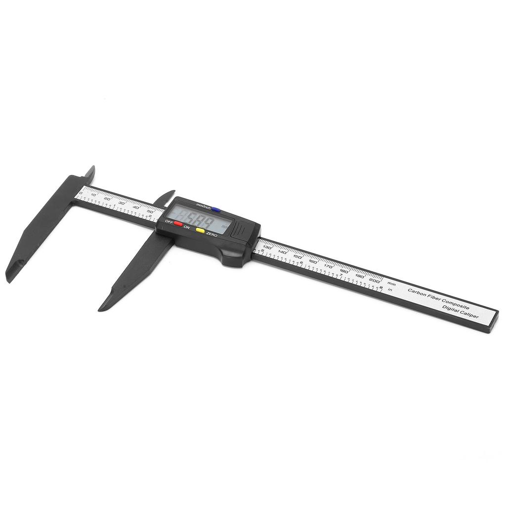 200mm Carbon Electric Digital Caliper Ruler with Large LCD Screen Metric Inch Conversion