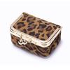 New leopard print cowhide mouth gold bag diamond ring jewelry bag mini ring necklace earrings jewelry box coin change bag