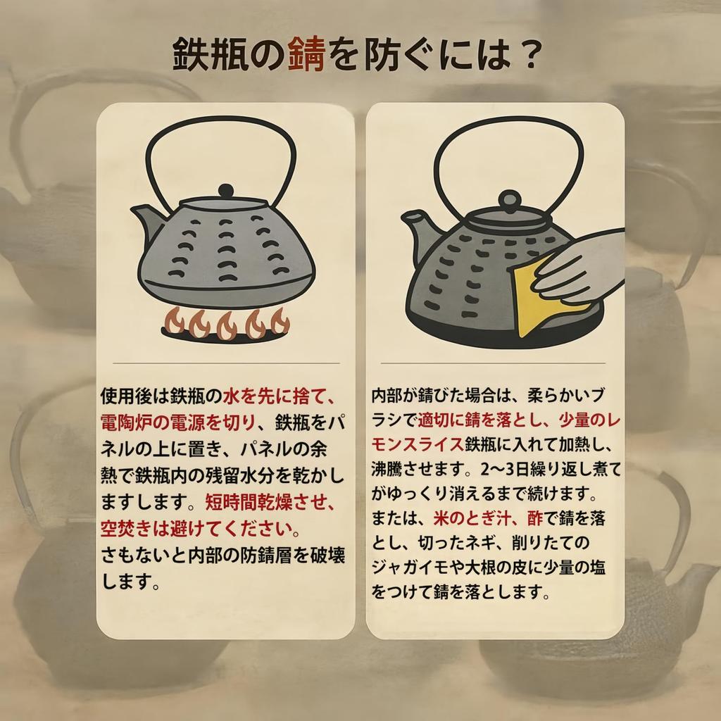 Qoexio Iron Teapot, Nambu Ironware, IH Compatible, Teapot with Tea Strainer, Iron Supplementation, Suitable for Direct Flame, Traditional Craft, Gift