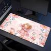 Flower Angel Xl Gaming Mouse Pad Nonslip Rubber Base Stitched Edge Waterproof Desk Mat For Pc Laptop Gamer Office Computer Accessories C927296