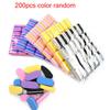 50 Pcs Mini Nail Files Block 100/180 Grit Sponge Buffers for Acrylic Nails Buffing Block Double Sided DIY Salon Manicure Tools