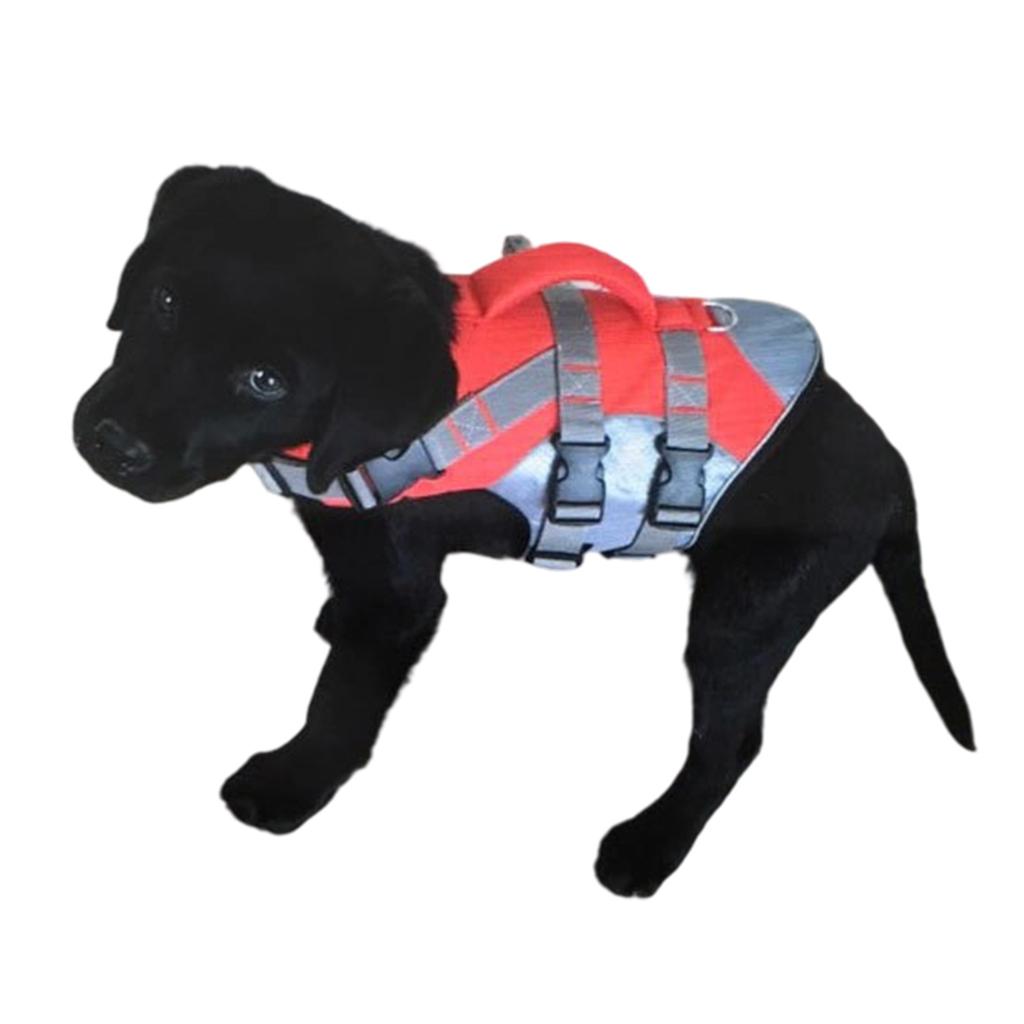 Dog Life Preservers Swimsuit Dog Life Vest Adjustable Belt Flotation Device Safety Swimsuit for Swimming Boating