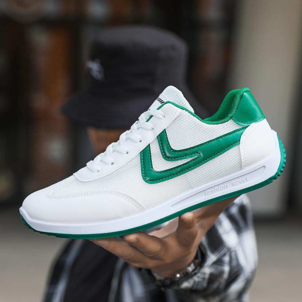 

Оптовая продажа, летняя новая модная модная дышащая тонкая обувь с низким берцем, модная простая нишевая мужская обувь для папы 39