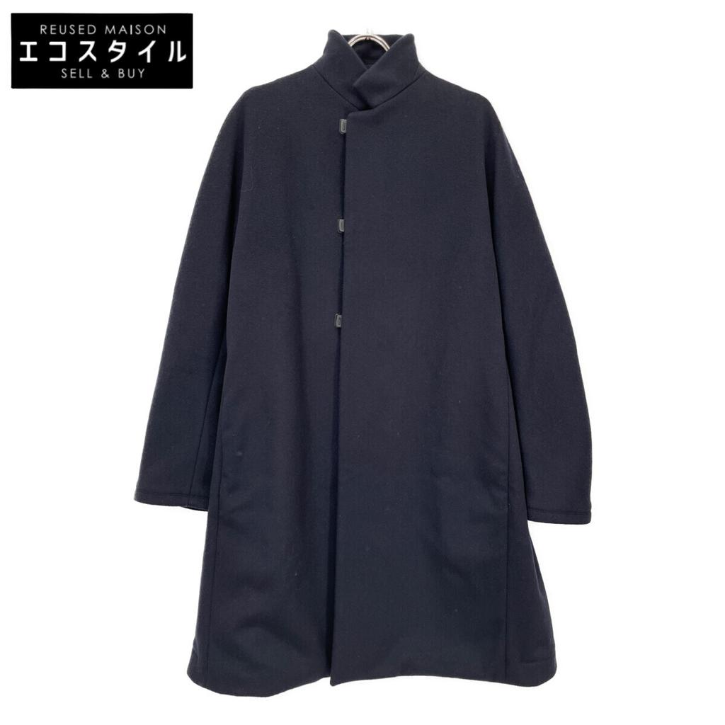 TEATORA TT-101-00 Black Wool Wallet Coat Coat Not Written NavyUsed