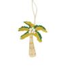 Starfish Coconut Tree Patch Keychain Sequin Beaded Patch Lanyard  Clothing Decoration
