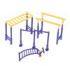 1/12 Puppenhaus Park Fitnessgeräte Modell Puppenhaus Simulation Sportszene Ornament Mikro Szene Bau Requisiten Rollenspielzeug