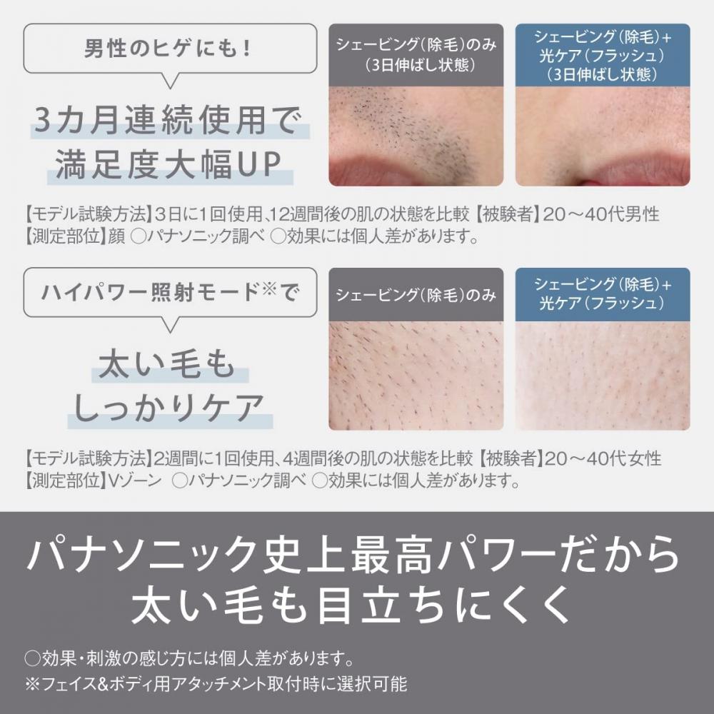 Panasonic [With Cooling functionReleased In 2023] Panasonic Light Beauty Device Light Esthetic Smooth Epi ES-WG0A-H High Power Gray