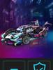 Technical Hypercar cyberpunkRacing Car Building Blocks, Sportcar Brick For Boy Adult
