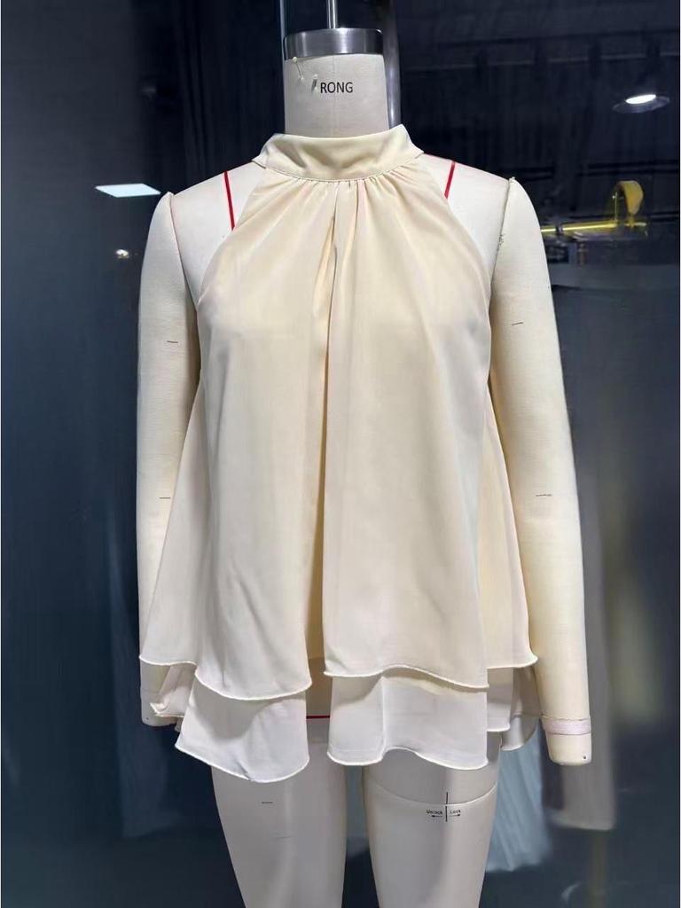 Women's Stylish Irregular Loose-Fit Top - Flattering, Lightly Mature Design