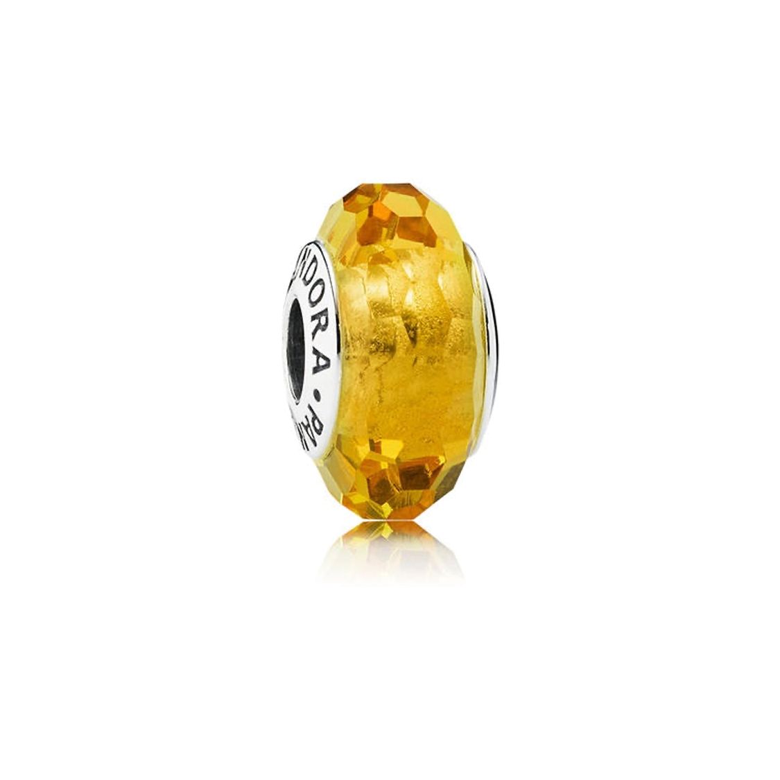 Pandora Gold Faceted Glass 925 Silver Jewelry Accessories Women Jewelry Yellow 791629 Yellow,F