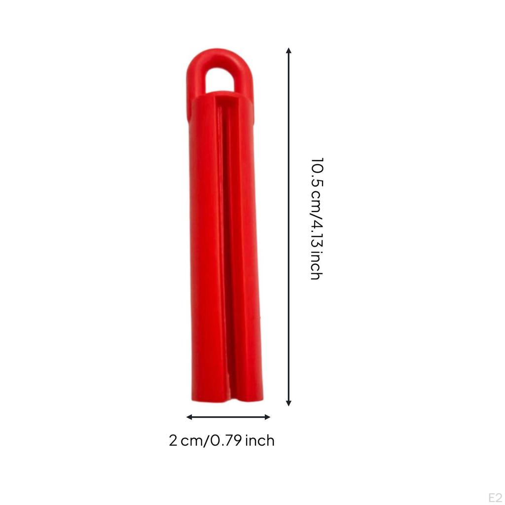 WeightActivatedFed Pool Cue Hanger | Vertical, with Hanging Loop, for Game Rooms Red