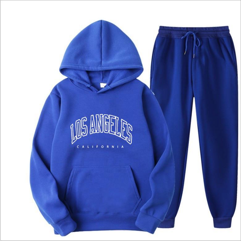 Europäische und amerikanische Herrenmode Frühling und Herbst Kapuzenpullover einfarbig Pullover-Anzug Herren Sport- und Freizeitanzug Herren-Kapuzenpullover