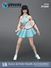 scale action figure compatible with TBLeague and other bodies ZYTOYS ZY5059 Beautiful woman tennis sports dress bag and racket set and head not