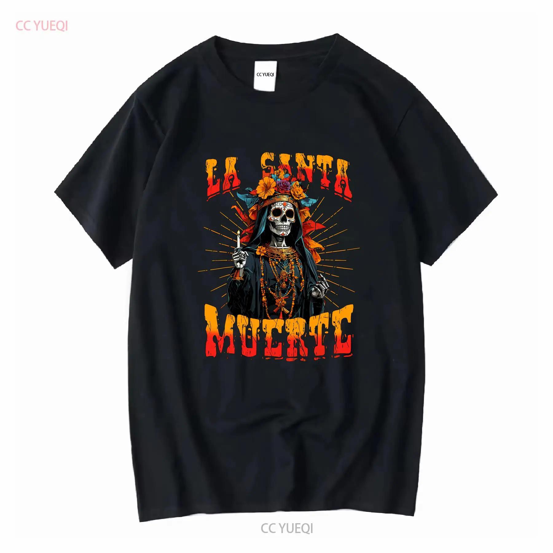 NEW LIMITED La Santa Muerte Sugar Skull Catrina Cinco De Mayo T Shirt S 5XL Vintage Washed Comfortable Stylish Streetwear Soft S разноцветный