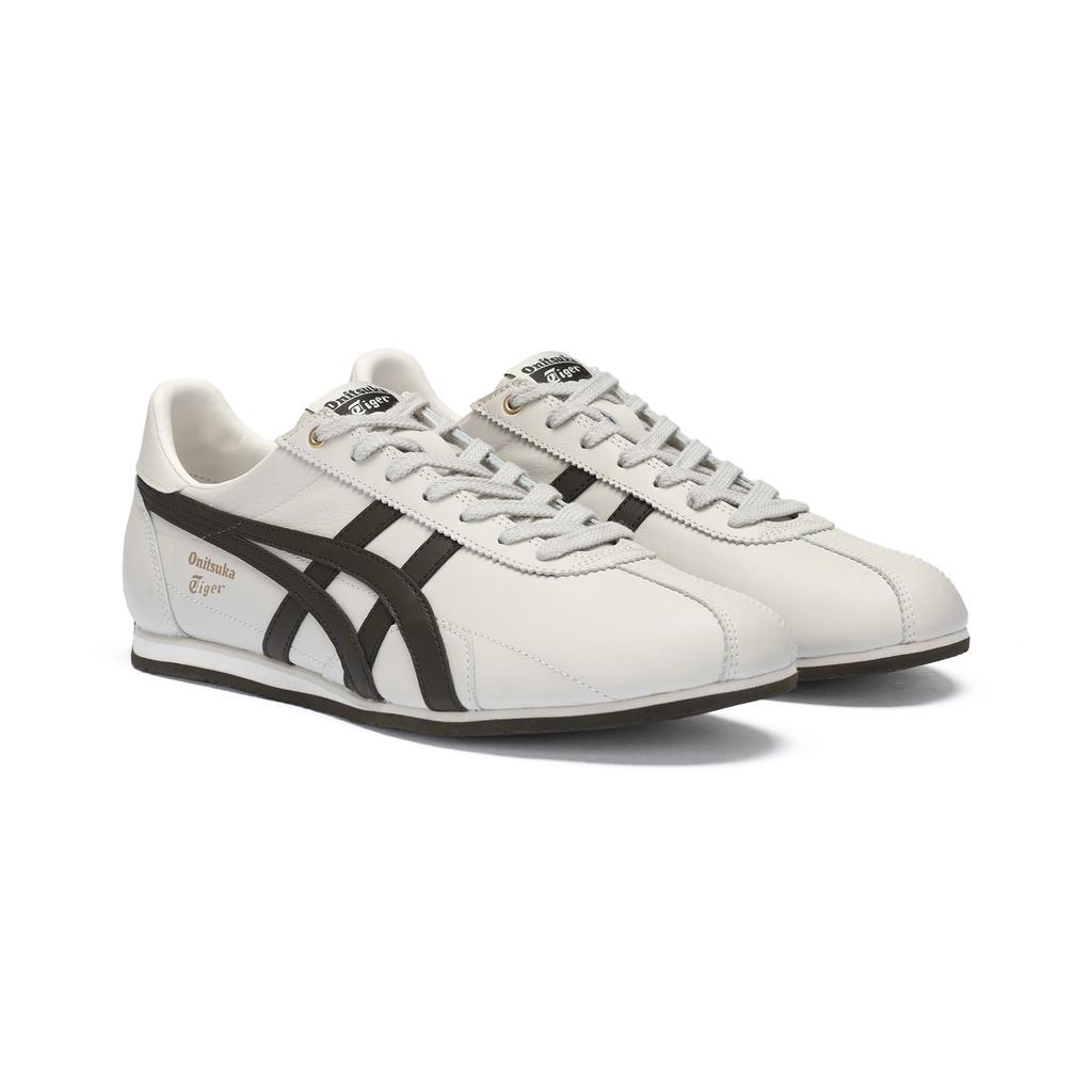 ONITSUKA TIGER Runspark Cuir de Vache Confortables Chaussures Décontractées Unisexe Beige 1183C442-020
