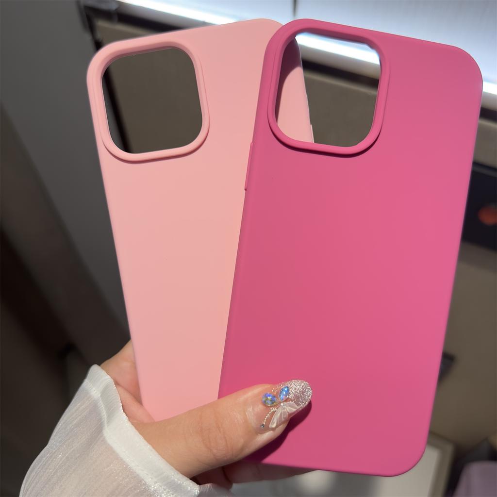 Silicone Phone Case for iPhone 16 15 14 13 12 11 Pro Max XR XS XS Max 7 7Plus Full Protective Cover