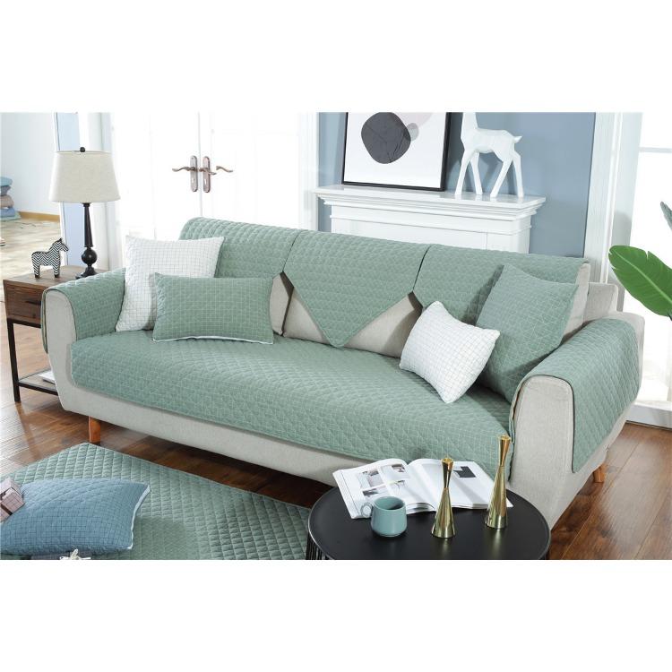 Sofakissen Baumwolle Sofabezug Sofakissen Rutschfestes Kissen Maßgefertigter Sofabezug Komplett Umhüllter Bezug