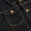 Denim Jacket Men Autumn Winter Casual Long Sleeve Turn-down Collar Solid Denim Jacket Streetwear Coat Bomber