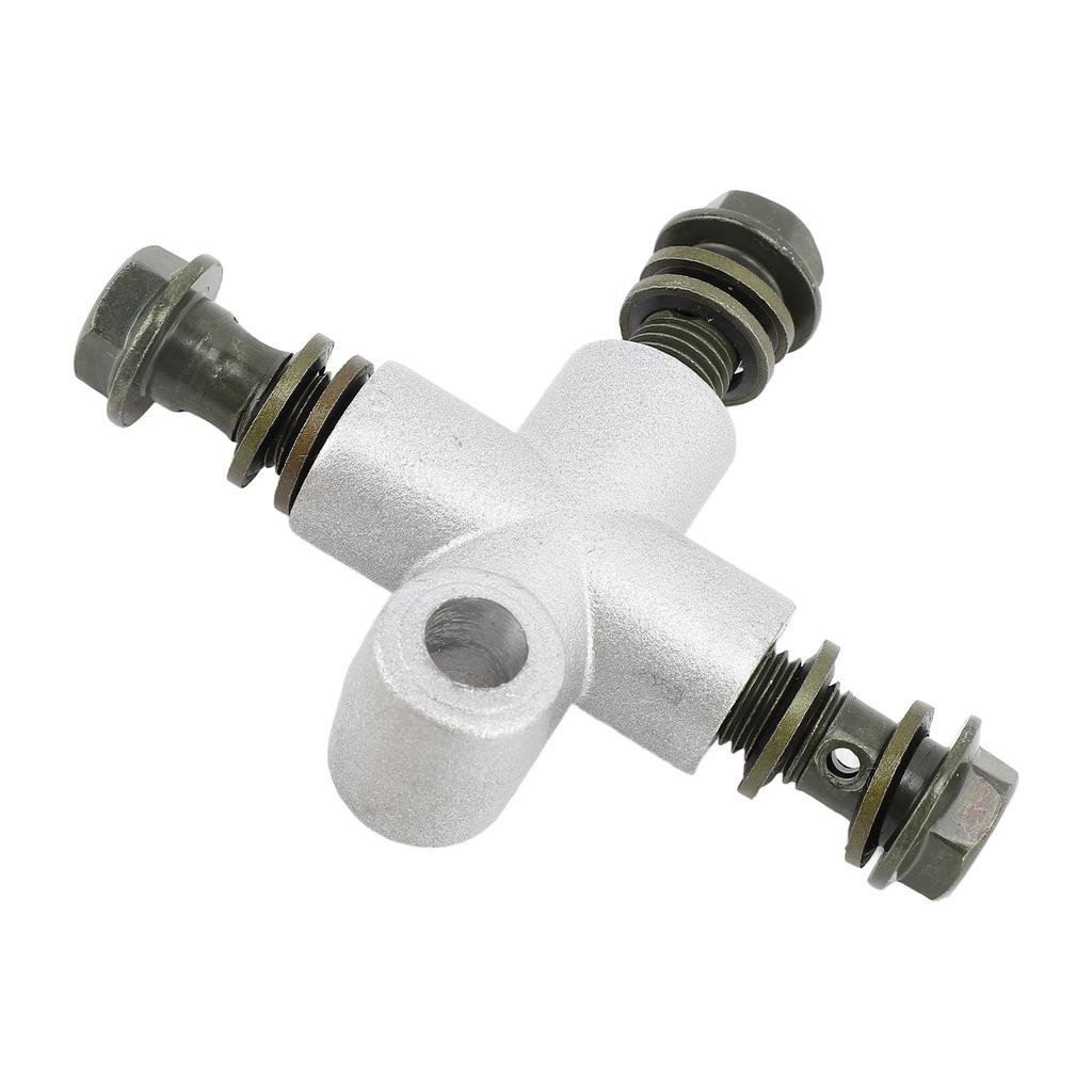 ATV Front Hydraulic Brake T Connector Coupler Brake Line 3 Way Banjo Adapter Tee Connector for ATV UTV MINI BIKE GO Kart