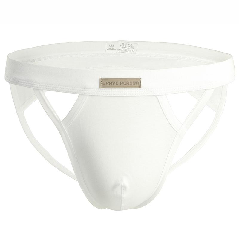Men's Sexy Low Rise T-Back Elastic Cotton Hollow Out Back Underwear Comfortable Breathable Close-Fitting Thong