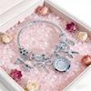 Ocean-Themed Multi-Pendant Bracelet With Watch Fashionable And Suitable For Commuting Stainless Steel Handmade Beaded Bangle