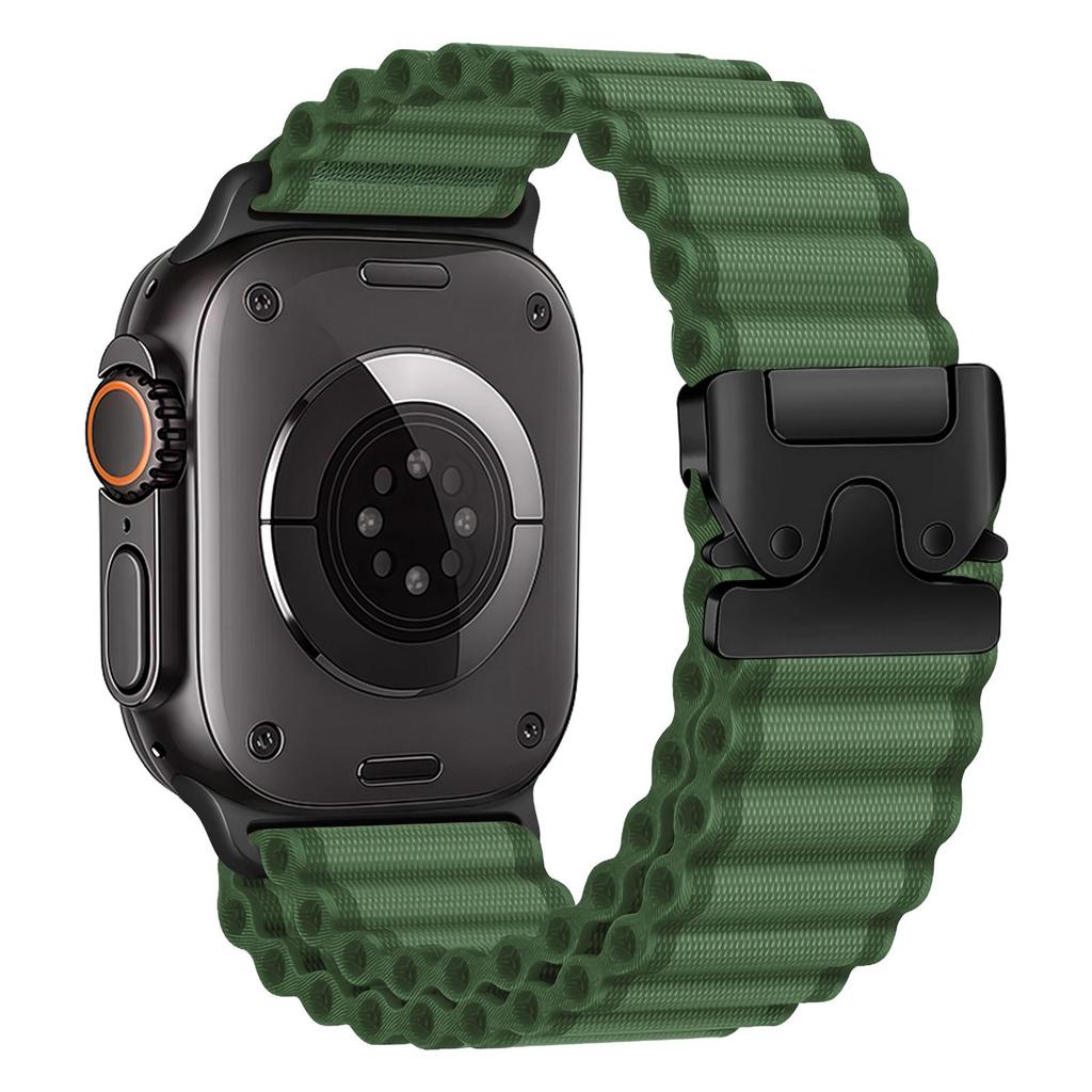 Apple Ultra2 Ocean iWatch S11/10/9/8 için Uyumlu Kayış: Paraşüt Tokalı Off-Road Naylon Spor Kordon