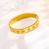 Classic four-leaf clover bracelet women's zircon inlay ring fashion kaleidoscope bracelet women's jewelry high-end fashion jewelry