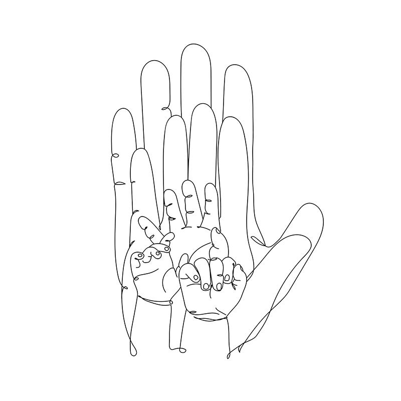 

Семейные руки Плакаты Печать Холст Картина Минималистское настенное искусство Настраиваемые имена Картины Детская Гостиная Домашний декор Cuadros 30x40cm No Framed