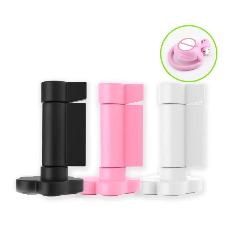 Cute Bear Paw Universal Chastity Cage Lock Cylinder Can Pass Security Non-disposable Lock Key Accessories Keyless Open Sex Toys