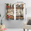 Blackout Window Drapes Whimsical Kitchen Polyester Spring Party Holiday Decor Applies All Occasions Curtain Set Of 2 Made Washable Cooking Area Ready