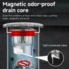 Odor Proof Floor Drain Valve-Sewer Core Backflow Preventer Shower Floor Drain Plug for Kitchen Bathroom Toilet Sewer Accessories