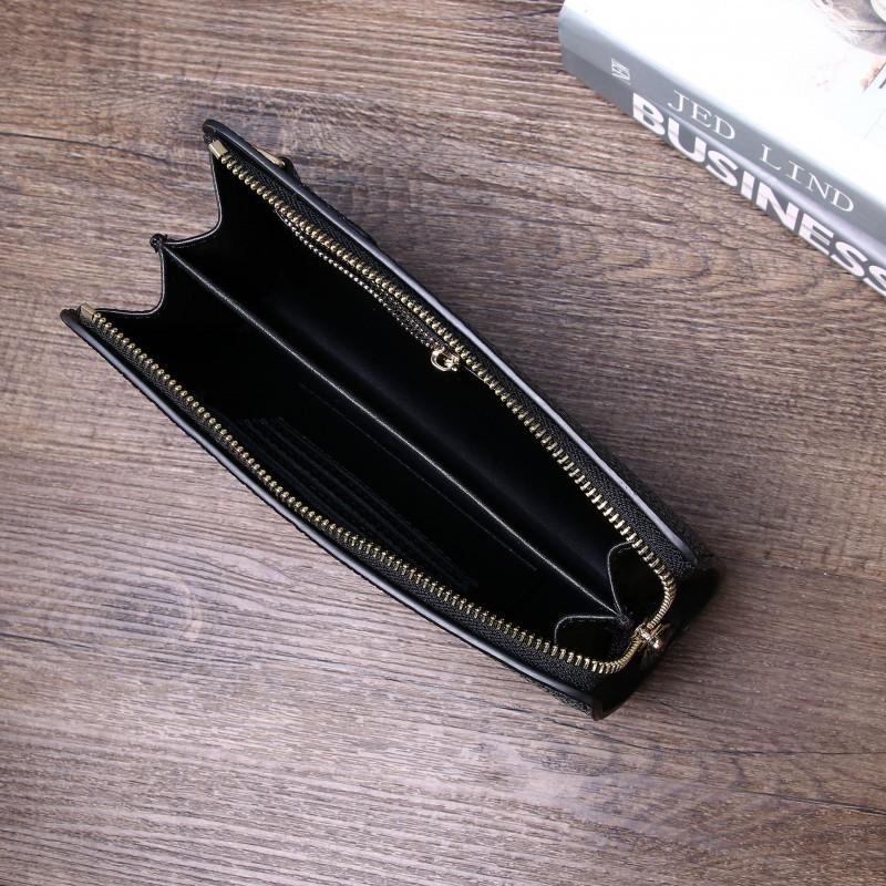 New Smooth Pearl Fish Pattern Handbag High End Suitable Men Women Wallet Multi Functional Phone Bag Trendy