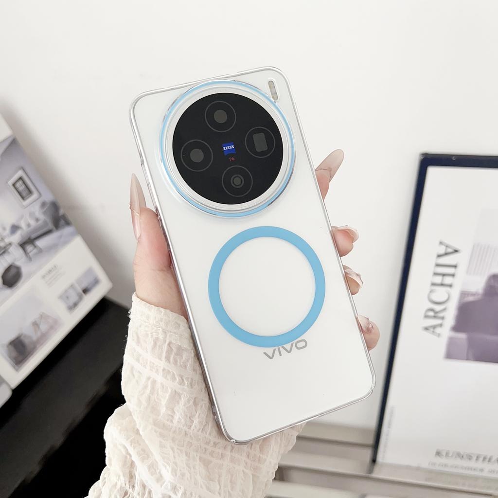 For VIVO X200 X200 Pro X200 Ultra X200s Clear Magnetic Dropproof Shockproof and Anti-Yellowing Phone Case
