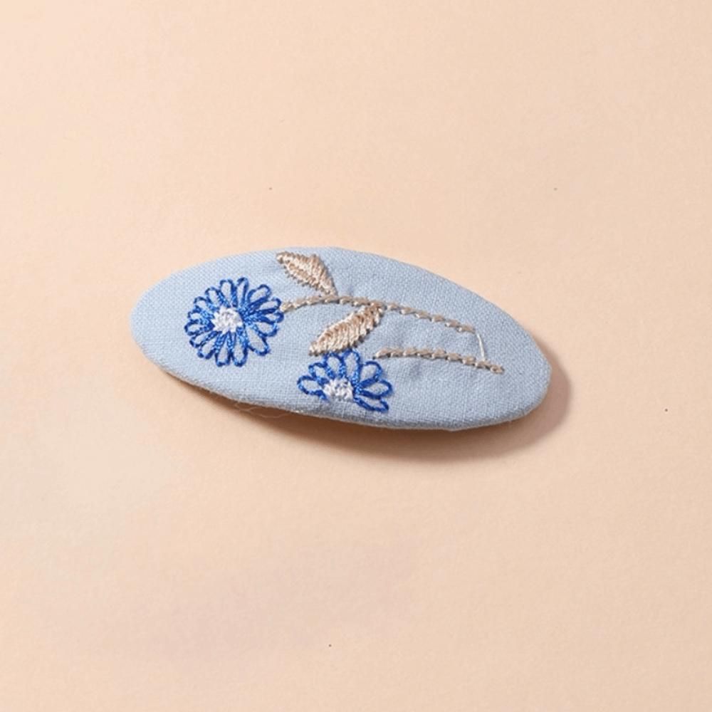 Leaf Hair Clip Embroidery BB Clip Sweet Hair Pin  Daily C