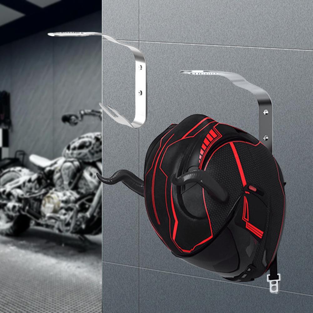 Motorcycle Helmet Hook Rack Wall Mount Helmet Hanger Helmet Display Hanger for Motorcycle Bike Baseball Football Helmet