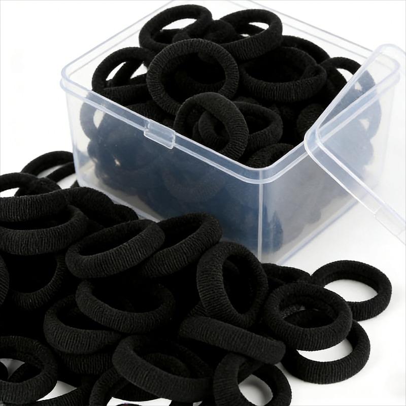 100-10pcs Bold Headbands Black Simple Hair Tie High Elasticity Durable and Does Not Damage The Hair Elastic Band Headband