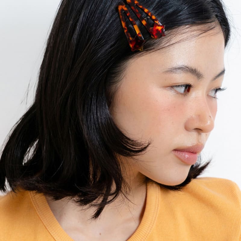 Geegee [2set] Leopard Star Hair Pin