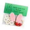 DIY Button Easter Hanging Decorations Set Easter Decors Craft Button Set Easter Ornament Making Set Gift Women Men