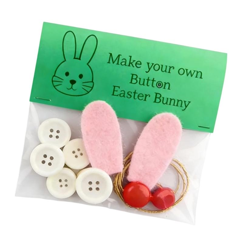 DIY Button Easter Hanging Decorations Set Easter Decors Craft Button Set Easter Ornament Making Set Gift Women Men