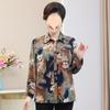 Shirt Women's Long-sleeved Fat Mother Korean Version of Loose Plus Fat Plus Size Spring and Autumn Shirt