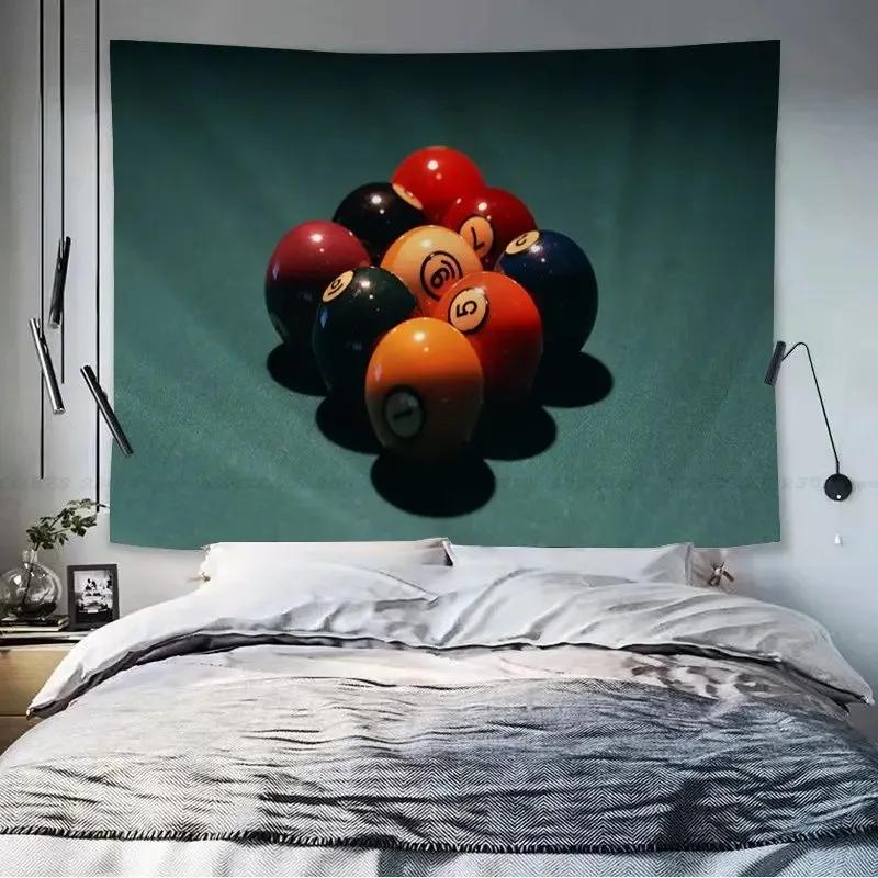 Billiards Animation Tapestry Office Living Room Tapestry Home Wall Decoration Tapestry