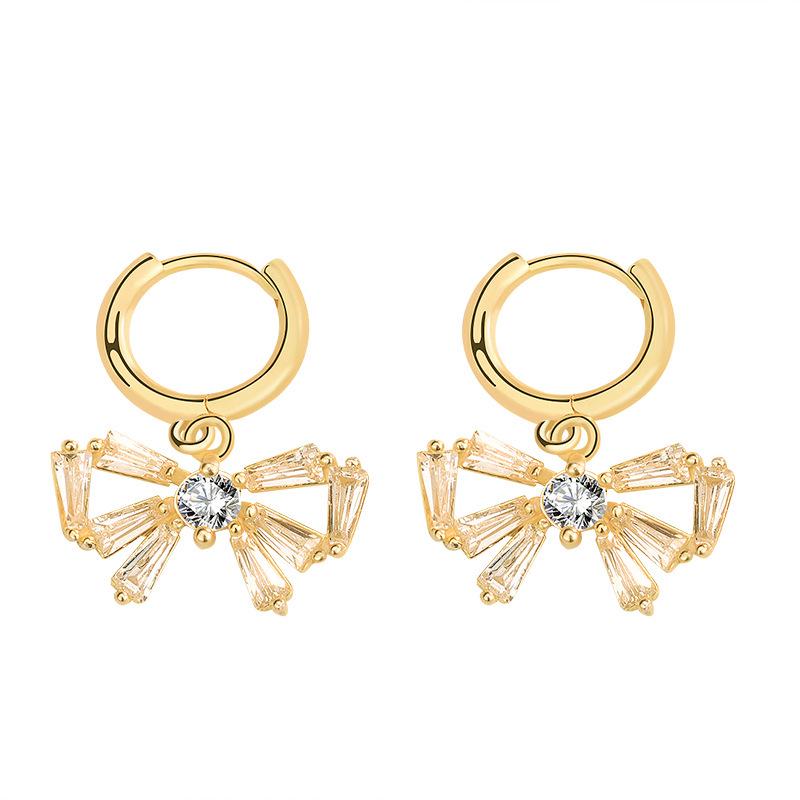 

Xiaohongshu s925 Silver Bow Tassel Stud Earrings - Elegant French Retro Style for Women 925 Silver