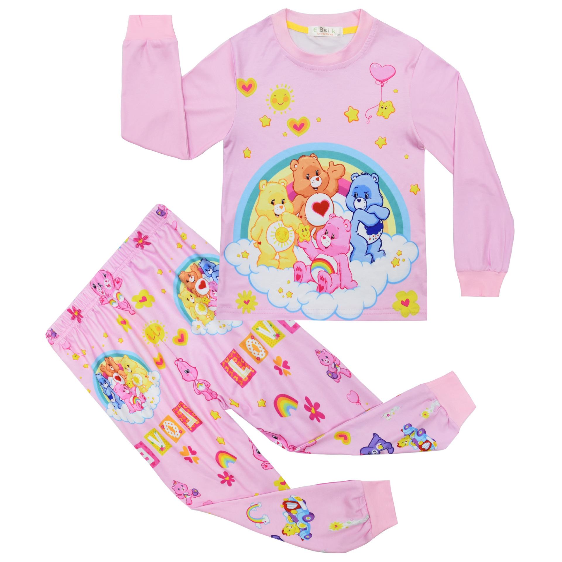 

Long-Sleeved Set, Digital Printing, Medium And Large Girls Loungewear Long-Sleeved + Pants Two-Piece Set 81015 110