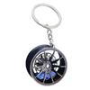 [Ahuuen] Car Hub Keychain,Wheel Hub Car Keychain,Metal Wheel Rim Keychain-Wheel Rim Keychain Car Accessories