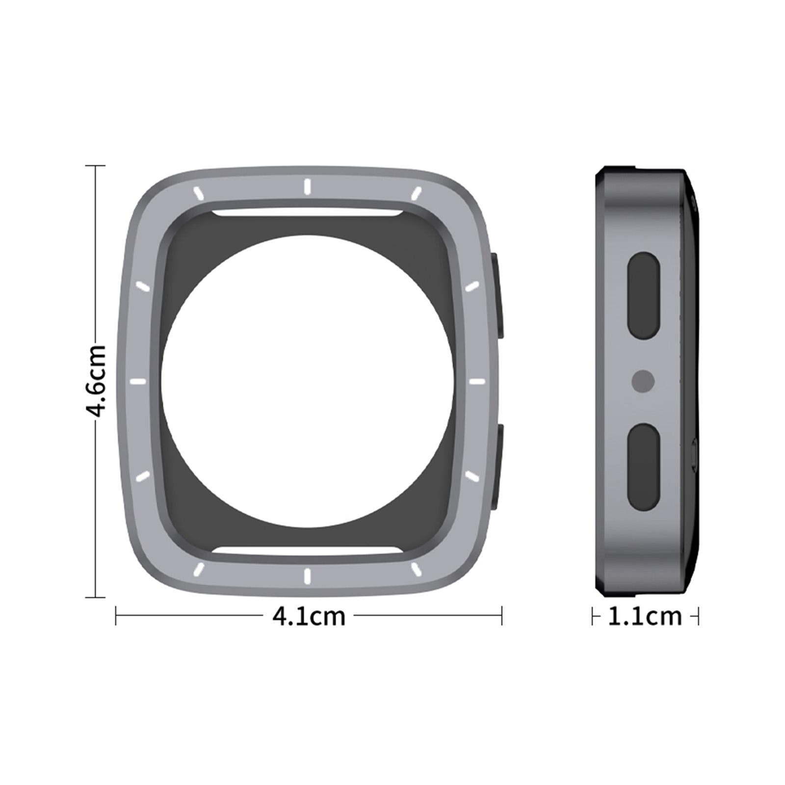 

Shockproof Protector TPU Back Cover Protective Case Bumper Case Cover for Amazfit Active 2 Square Accessories темно-сірий колір