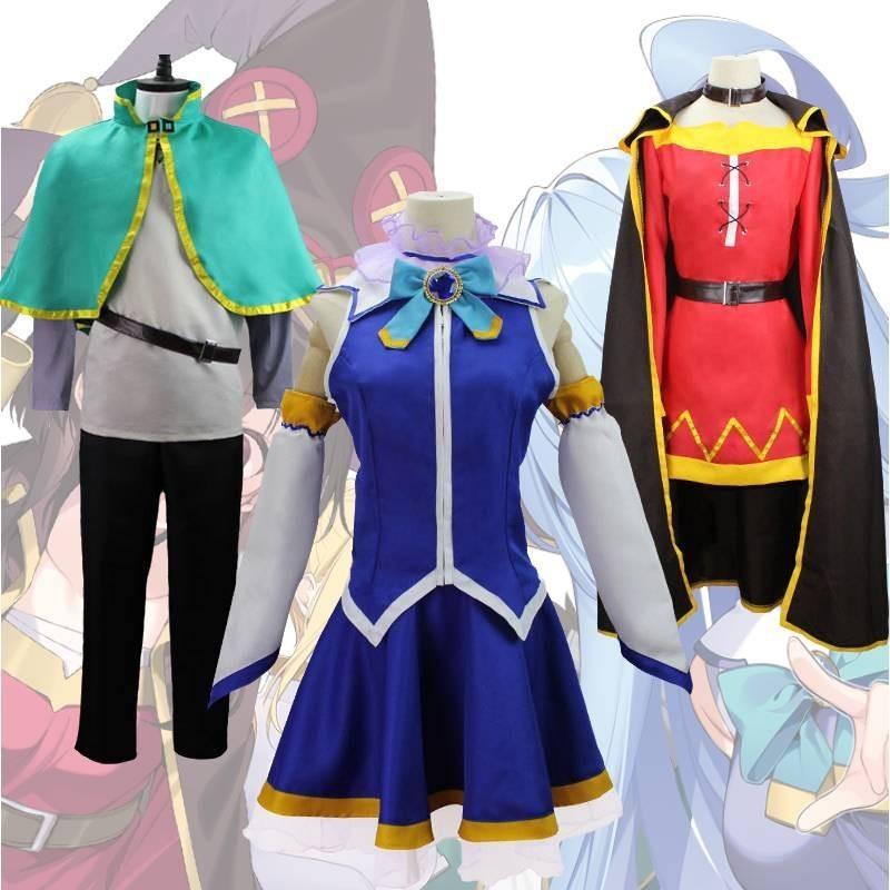 Benedizioni Per Un Mondo Migliore Costume Cosplay Sato Kazuma Hui Hui Akiya Abito Anime