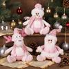 Pink Santa Claus Doll Pendant for Christmas Display