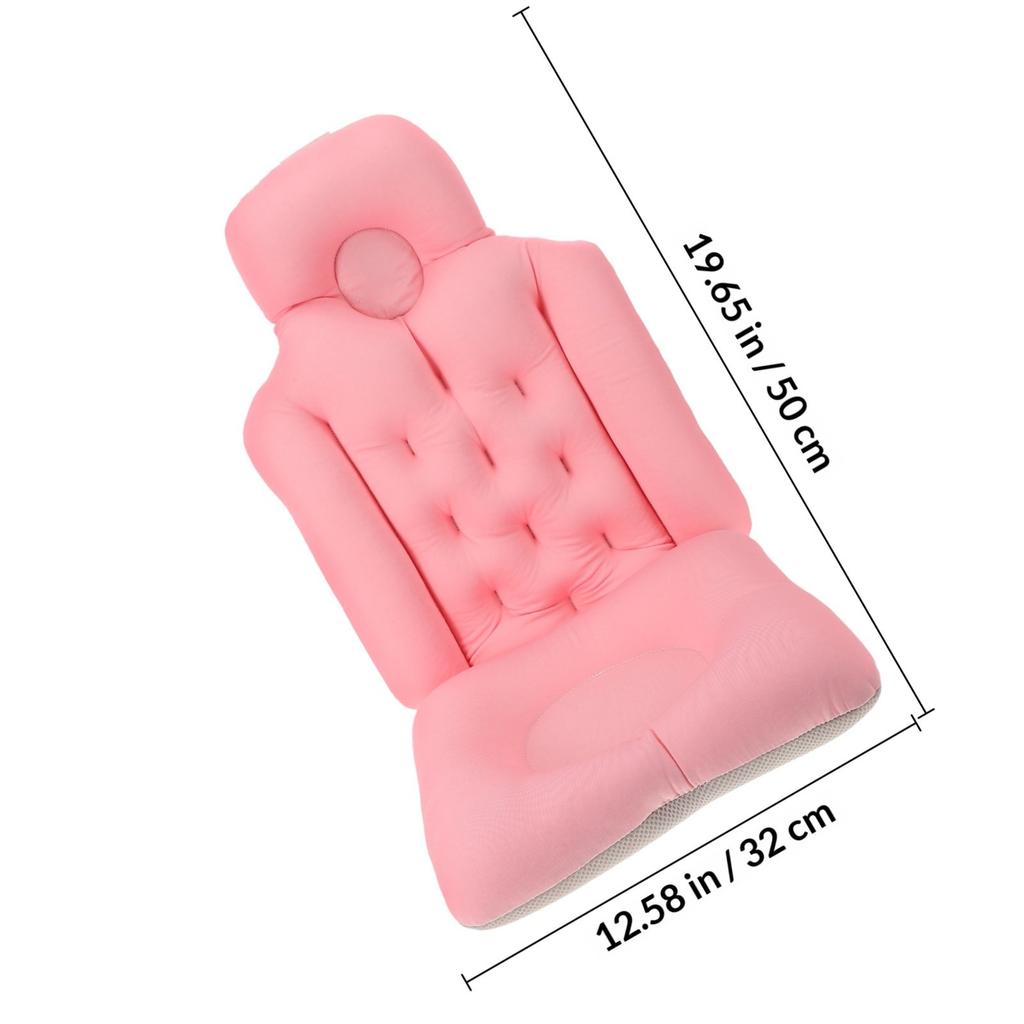 Full Body Bath Pillow Blue Bathtub Cushion Detachable Non-Slip Tub Pillow Seat Portable Shower Bath Mat Seat Bathtub
